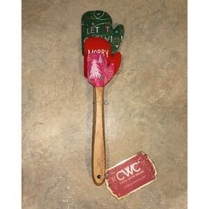 CWC Cook With Color Three-Piece Christmas Spatula Set WAHLP24 NEW